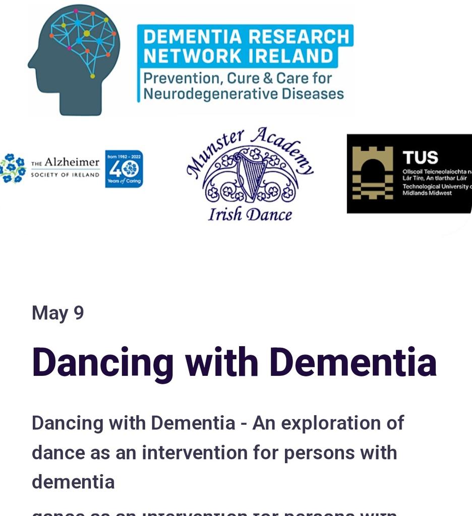 NKelly943's tweet photo. It was a lovely morning getting to present the work I have done so far and the plans for this project at the @drnire webinar, Dancing with Dementia. Thank you for inviting me. It was great to hear from all the speakers today. 
#dementiaresearch #dancingwithdementia https://t.co/EuPpiwSi08
