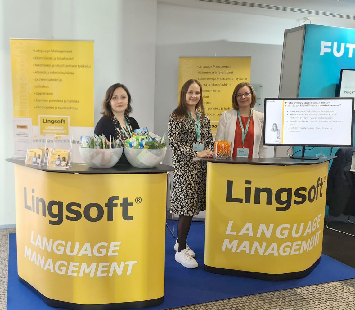 Kiitos kaikille osastokävijöille, esiintyjille ja kaikille messupäivän osallistujlle! Onpa ollut hauska päivä!

Valtio Expo päättynyt, mutta löydät meidät virtuaaliselta “osastoltamme” lingsoft.fi kaikkien kielitarpeidesi ratkaisemiseksi!

#valtioexpo #valtioexpo2023