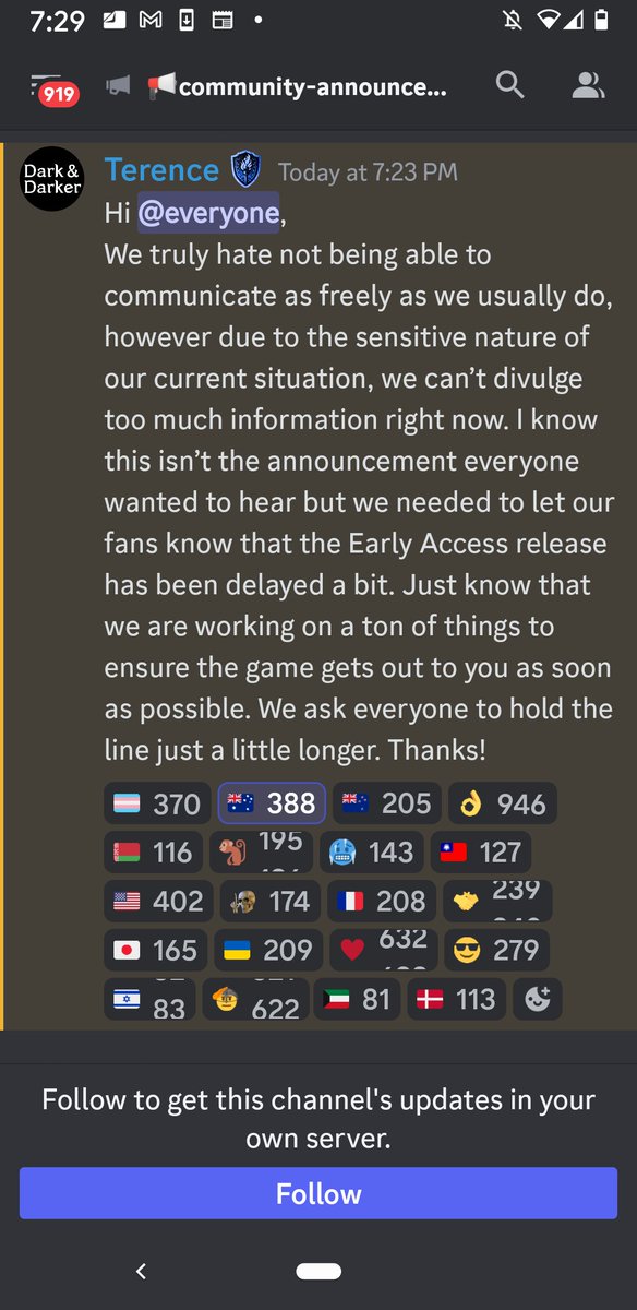 DarkandDarkerEN's tweet image. Early Acess has been delayed a bit.

But we know what to do.

🫡🛡️ HOLD THE LINE 🛡️🫡

#DarkAndDarker