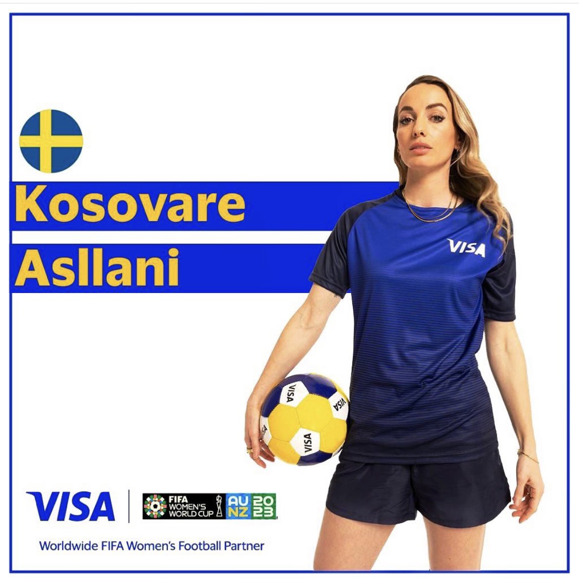 Excited to continue my journey with #TEAMVISA with another 3 years ✍️🟡🔵 
VISA, World Wide partner of the FIFA Women’s World Cup 2023TM @Visa