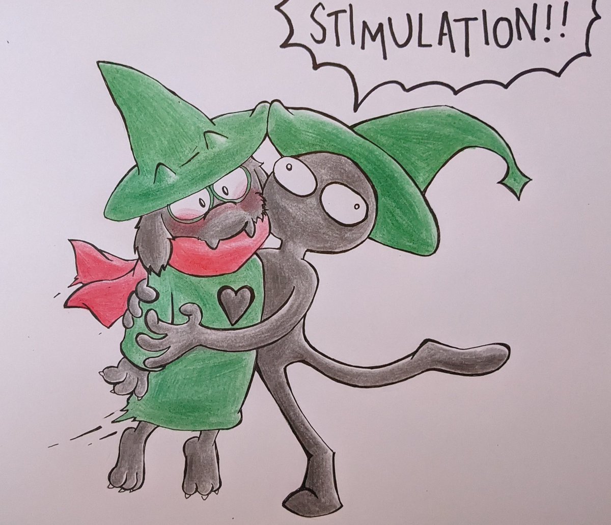 VixNickNacks's tweet photo. There so similar in ways.
#deltarune #ralsei #Inscryption #lonelywizard https://t.co/Gu1EhureyP