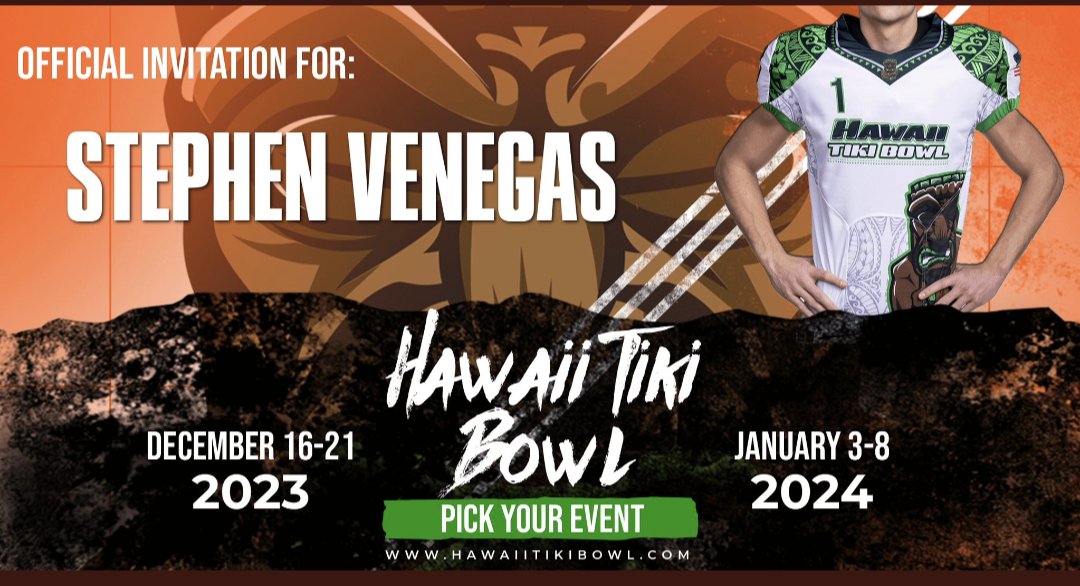 Honored to be selected and invited to play in this bowl!!!