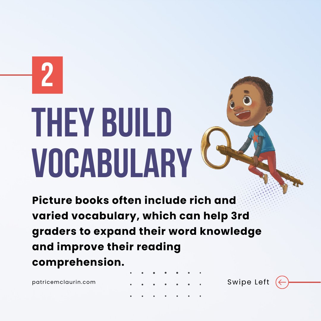 mclaurinwrites's tweet photo. #Picturebooks can spark a love for #reading, improve vocabulary, and boost comprehension - key ingredients to improving #3rdgrade #readingscores!
https://t.co/eJLibjiorX
#PictureBooksForLearning #LiteracyMatters #ChildrensBooks #teachertwitter https://t.co/FgqxwjtdQS