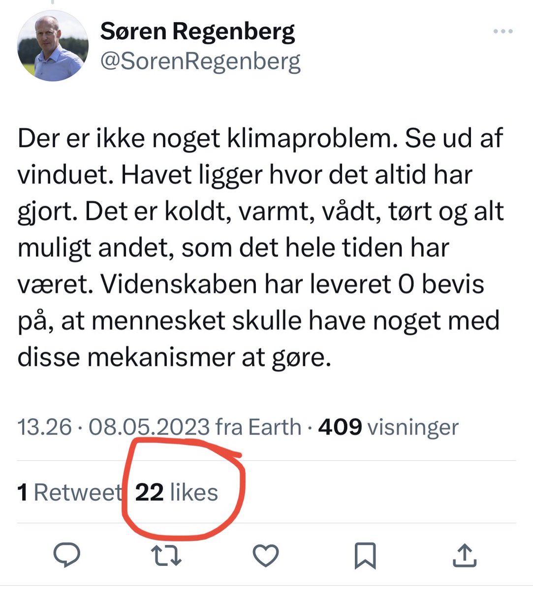 larskohler's tweet photo. ELSKER bare nรฅr folk ligefrem rรฆkker armen i vejret, stรฅr ved at de skider videnskaben et stykke og beder om at blive blokeret!
๐๐๐
#23down https://t.co/0XJA7nTS8M