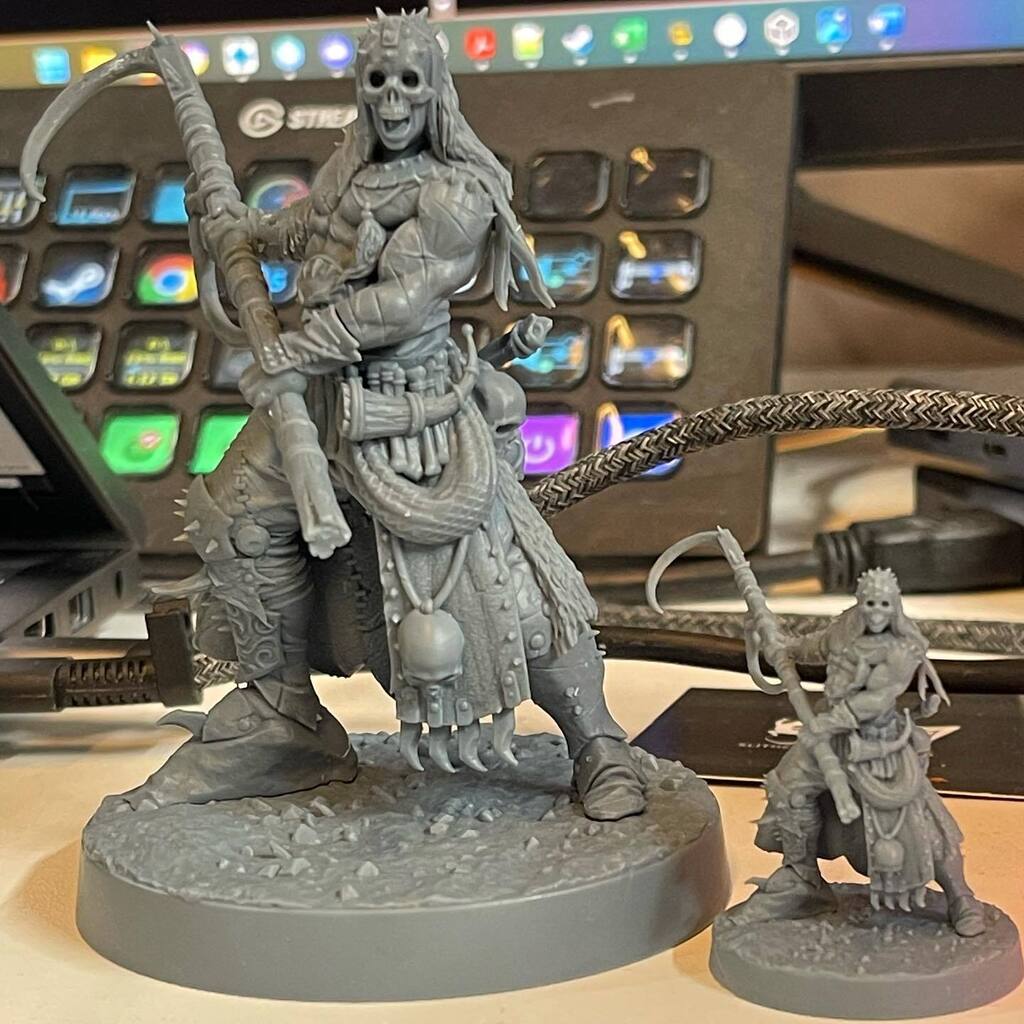 My word, Creature Caster’s STL miniatures are so detailed they can be printed at 75mm and still look incredible!!!!!

Printed on the new @phrozen3d Mini8kS

@creaturecaster 

#MiniPrinting #3DPrintingMiniatures #3DPrinted
