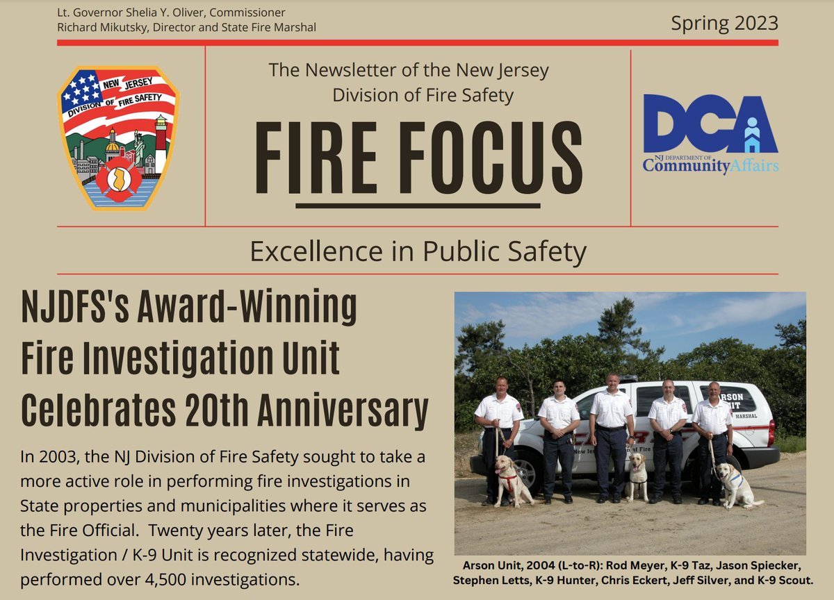 Check out <a href="/NJFireSafety/">New Jersey Division of Fire Safety</a>'s Spring 2023 edition of Fire Focus!   📰nj.gov/dca/divisions/…