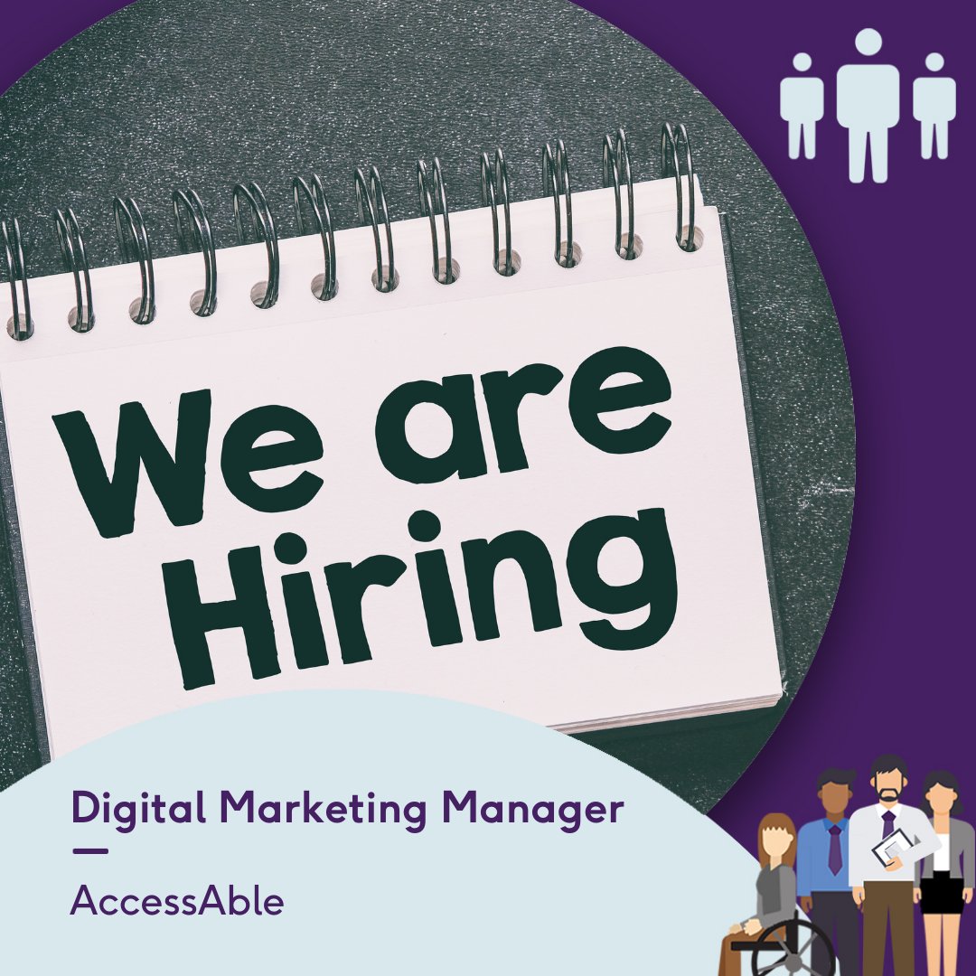 AccessAbleUK's tweet photo. We're hiring! Click the link to apply for our Digital Marketing Manager vacancy. It's a great opportunity for someone with digital, SEO, and social media experience.

https://t.co/C6EfIZOcJb

#Hiring #AccessibleJob #InclusiveEmployer #DigitalMarketing #KnowMoreGoMore https://t.co/97bz4s0Kh3