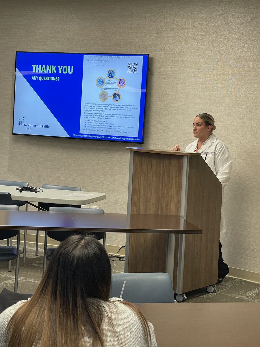 Jillian (@js_cytotech) on Twitter photo I had the awesome opportunity to engage with High School students participating in <a href="/NorthwellHealth/">Northwell Health</a> #FutureReadyNYC program and teach them about a rewarding career in #cytology
Their excitement and enthusiasm reminded me of when I first discovered cytology at their age!
🔬💛 I had the awesome opportunity to engage with High School students participating in <a href="/NorthwellHealth/">Northwell Health</a> #FutureReadyNYC program and teach them about a rewarding career in #cytology
Their excitement and enthusiasm reminded me of when I first discovered cytology at their age!
🔬💛