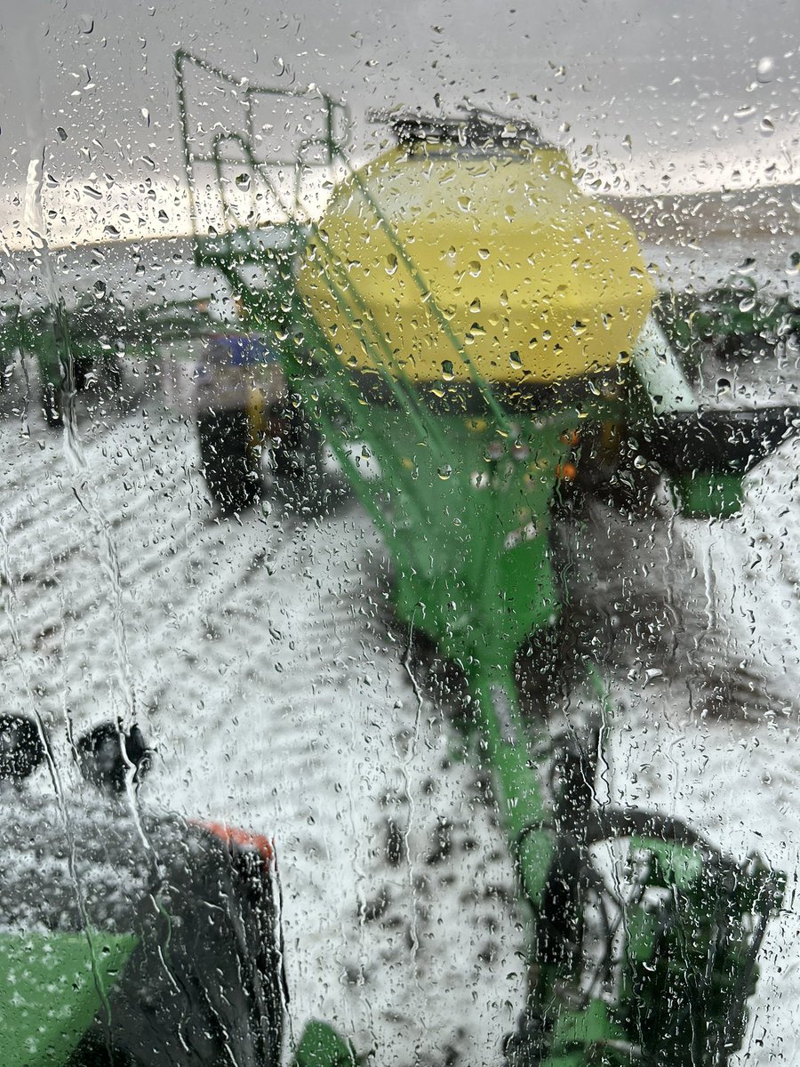 Is it a good omen that we ended our first field with an inch of hail? 😂🤦🏼‍♂️