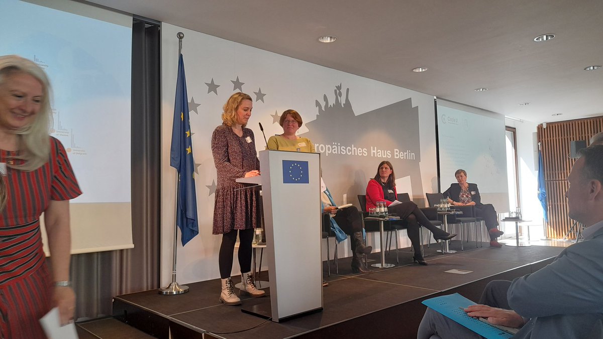 CircleU_eu's tweet photo. Happy #EuropeDay 🇪🇺 and hello from @EUinDE! We're here to discuss the European Year of Competencies together with our sister alliances in #Berlin. 

#EYoS @CIVICA_EU @Una_Europa @ENHANCEAlliance https://t.co/uGQShHEjAy