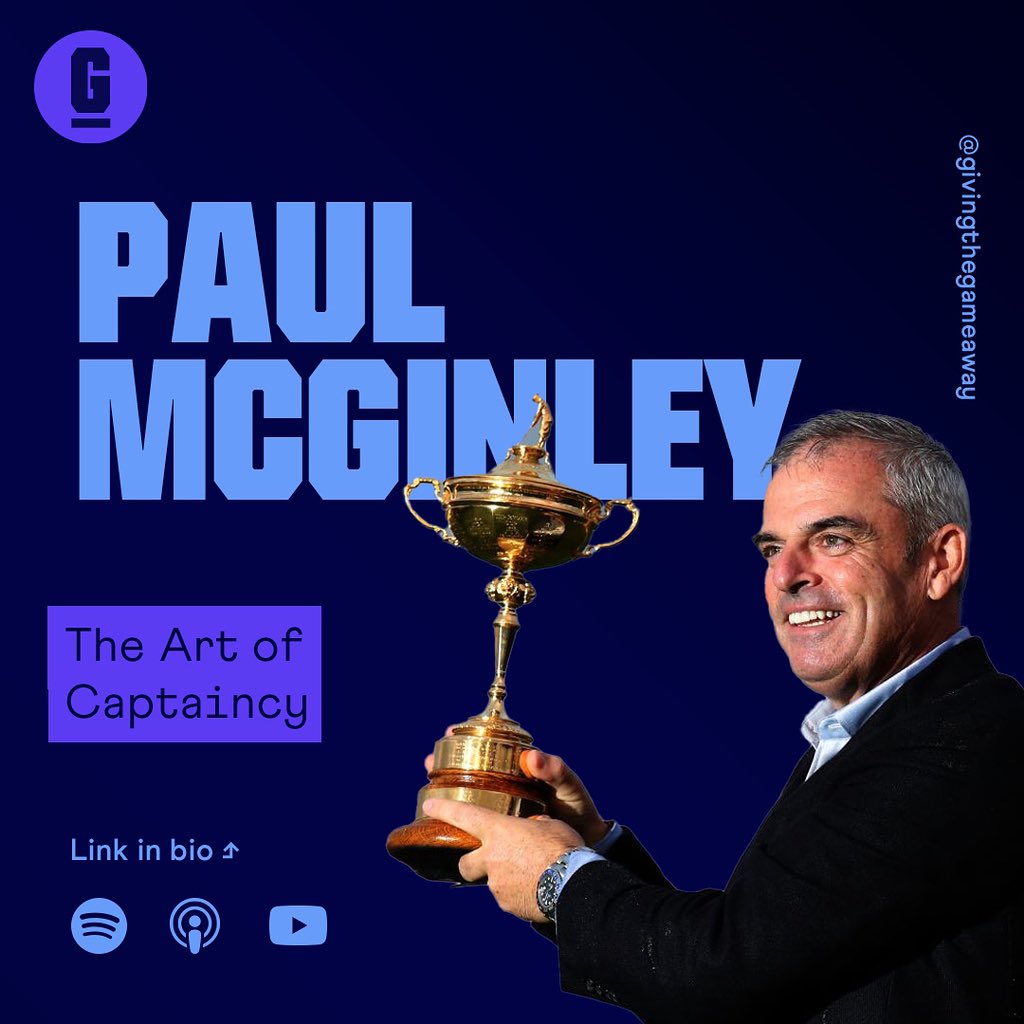 GTGAMedia's tweet photo. OUT NOW | Paul McGinley | The Art of Captaincy

New episode with Ryder Cup legend @mcginleygolf out now. https://t.co/fjBZXjx2L9