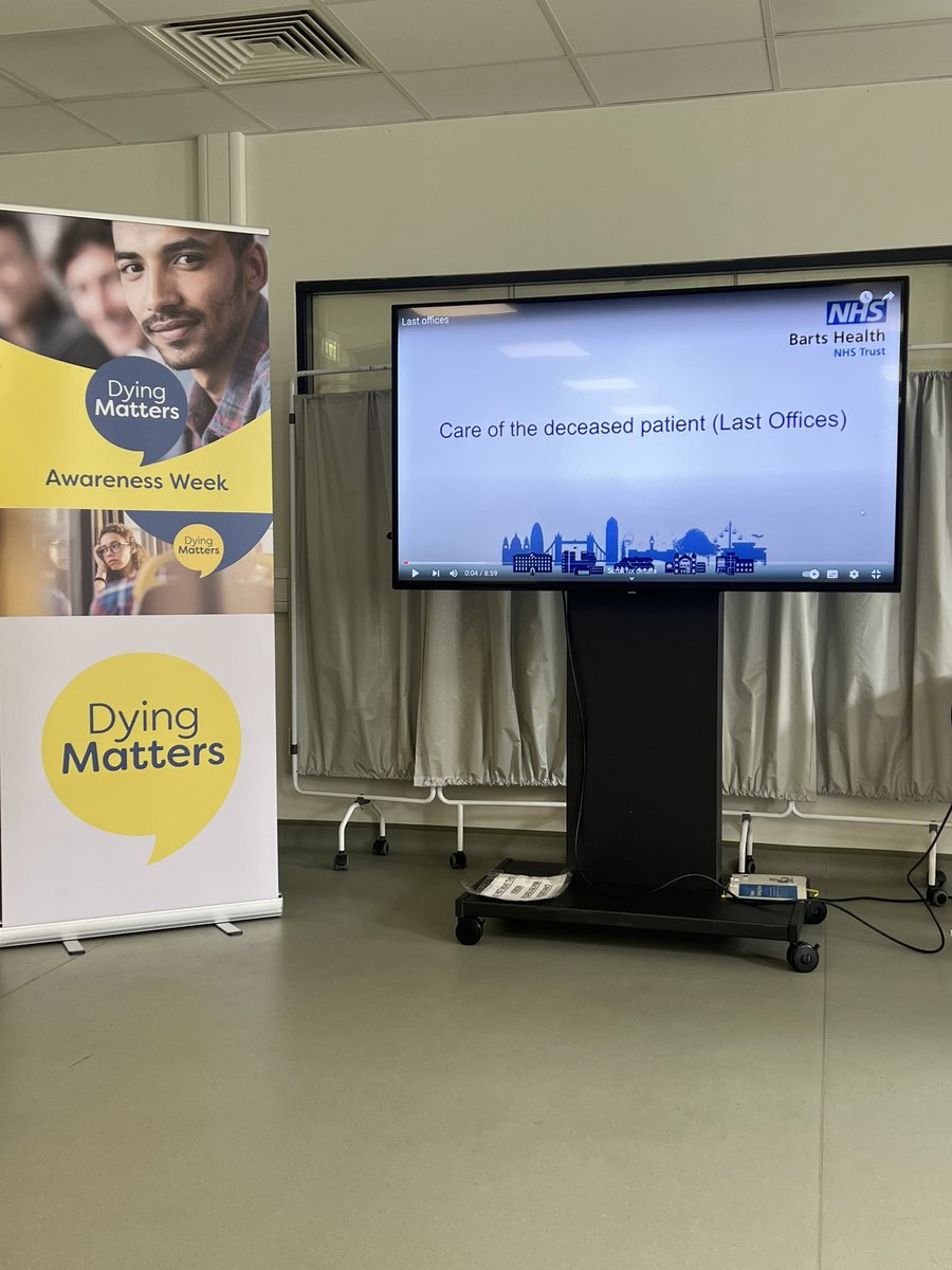 BartsEOLC's tweet photo. Dying Matters Awareness week: Launch of care of the deceased after death short film. https://t.co/3uQJ9ZISoc