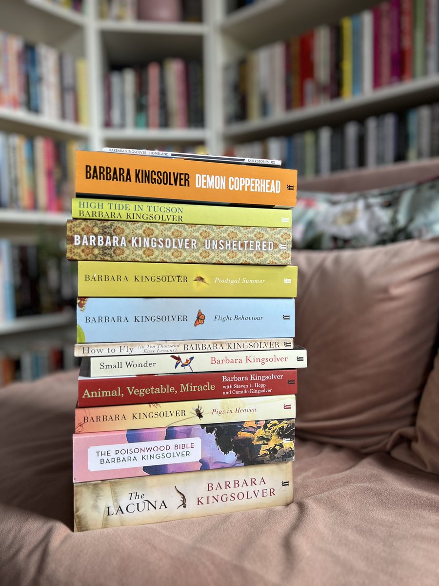 SavidgeReads's tweet image. Look what arrived from @FaberBooks the day after #BarbaraKingsolver wins the #PulitzerPrize… I’m ready to go on a Barbara binge before I interview her next month.
