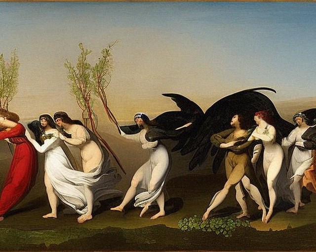 AlberichChilion's tweet photo. "And all the others together with them took unto themselves wives...to defile themselves with them, and they taught them charms and enchantments, and the cutting of roots, and made them acquainted with plants." - Enoch 7:1 Pt. 1 #Aiart #AiArtwork #Enoch #wives #charms #plants https://t.co/KgDWOdSu0k