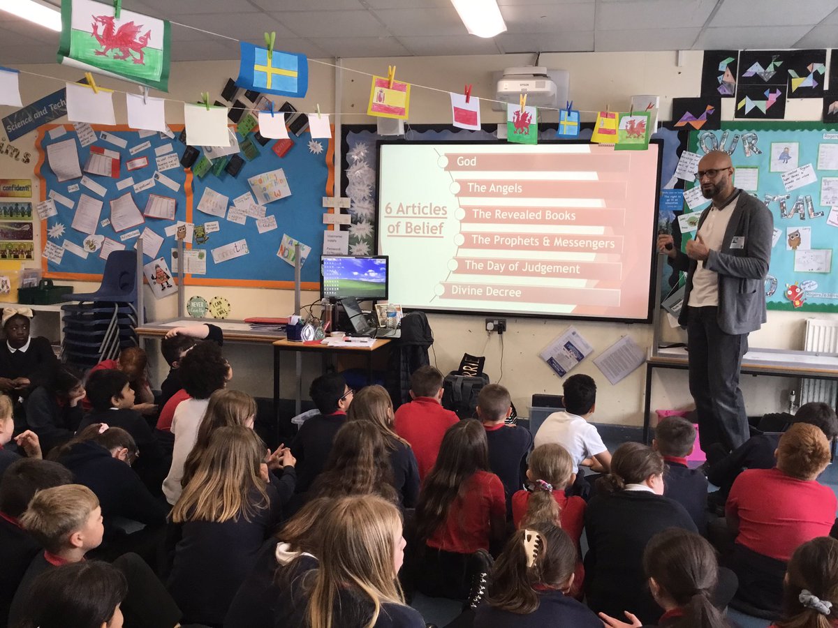 meadowlaneprm's tweet photo. Dosbarth Clun, Dee and Usk had a visit from @UICardiff today to talk about Islam. We enjoyed our talk and learnt some interesting information #humanities https://t.co/hwB1VoEQ9G