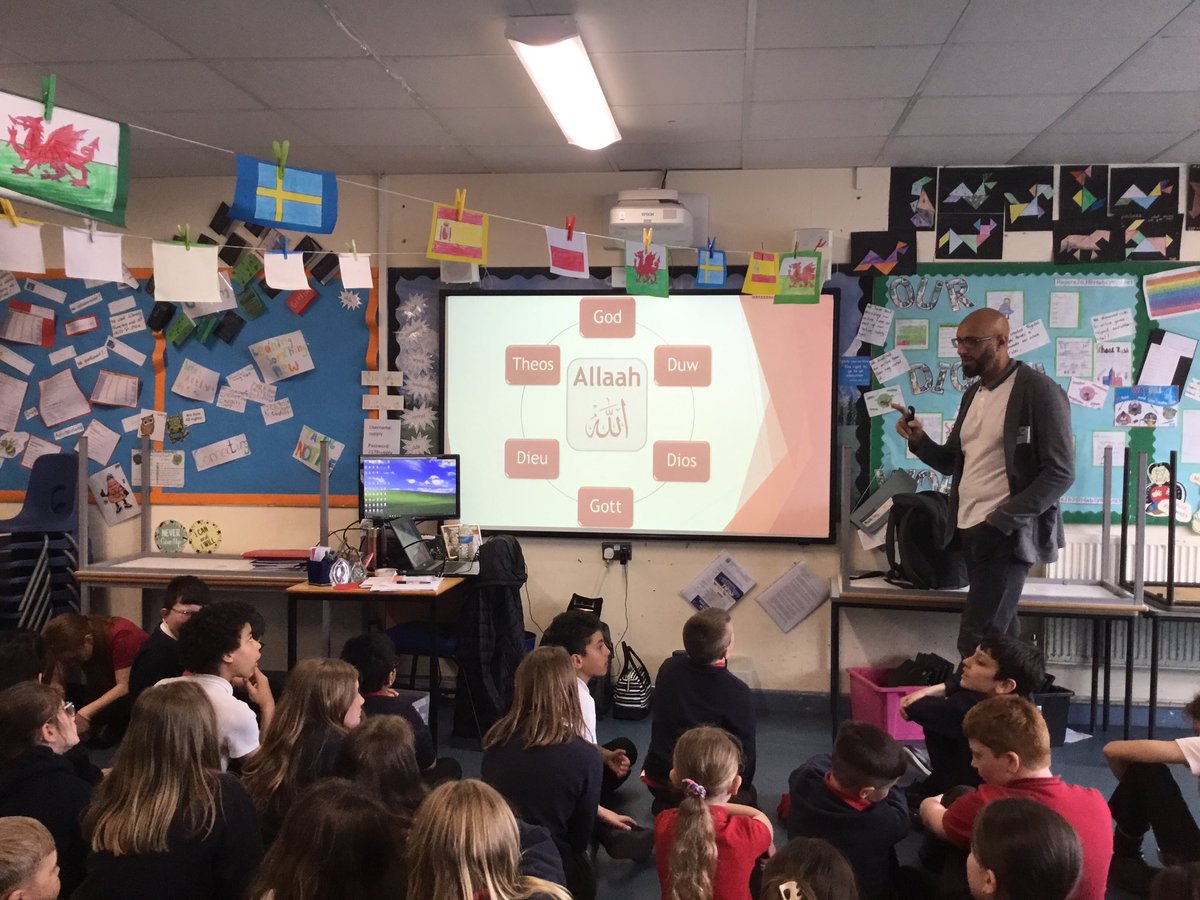 meadowlaneprm's tweet photo. Dosbarth Clun, Dee and Usk had a visit from @UICardiff today to talk about Islam. We enjoyed our talk and learnt some interesting information #humanities https://t.co/hwB1VoEQ9G