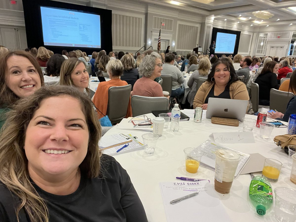 Ash_brynn's tweet photo. At the Ohio Association EMIS Professional #OAEP conference. First session ODDEX Updates with @OHEducation @EMISOhio - we are learning how to search for current student graduation progress and grad seal data. @SwantonSchools thanks for sending me to Columbus, OH https://t.co/m5ofAHIUVi