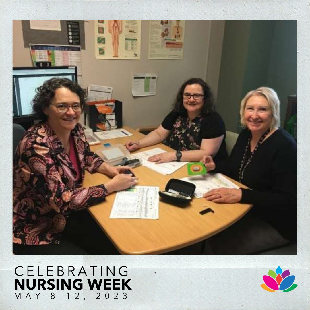 Diana, Lori, and Vicki are nurses whose roles as Certified Diabetes Educators (CDE) support patients with diabetes through visits in the Adult Diabetes Outpatient Clinic as well as patients with diabetes admitted to the hospital. Learn more: grhosp.on.ca/stories/nw23-d… #nursingweek