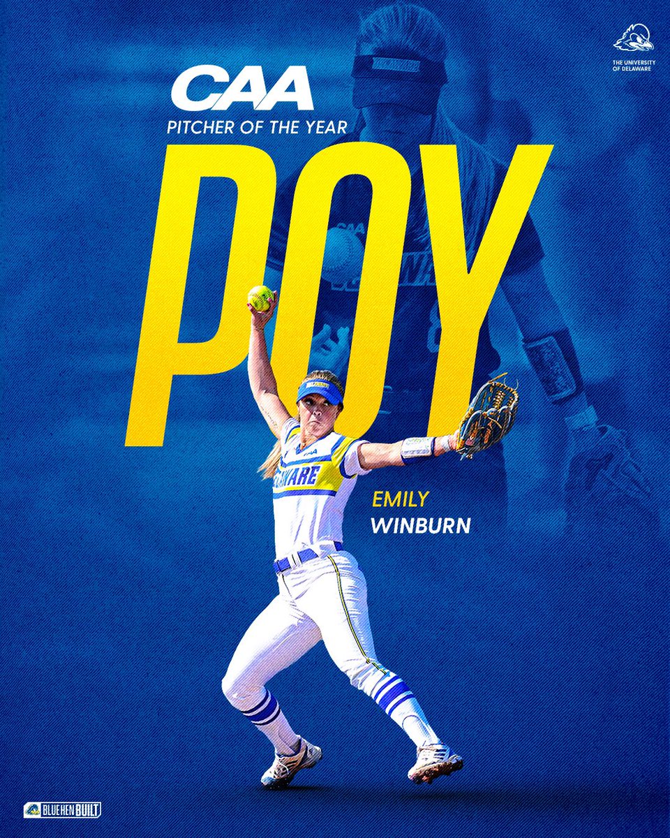 The first Blue Hen to ever do it!! 🙌