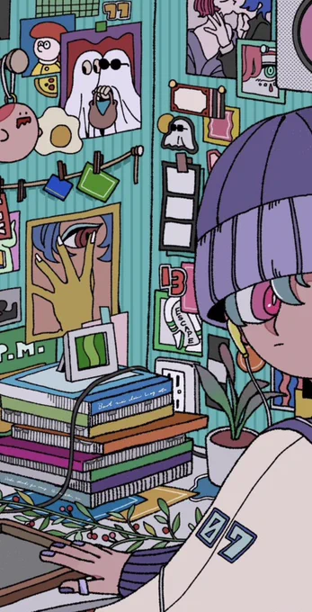 たくさん描いたからアップにする