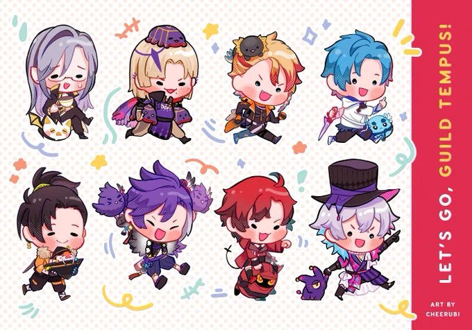 Off to do some questing   (Mini standee designs i want to make someday  ) #holoTEMPUS