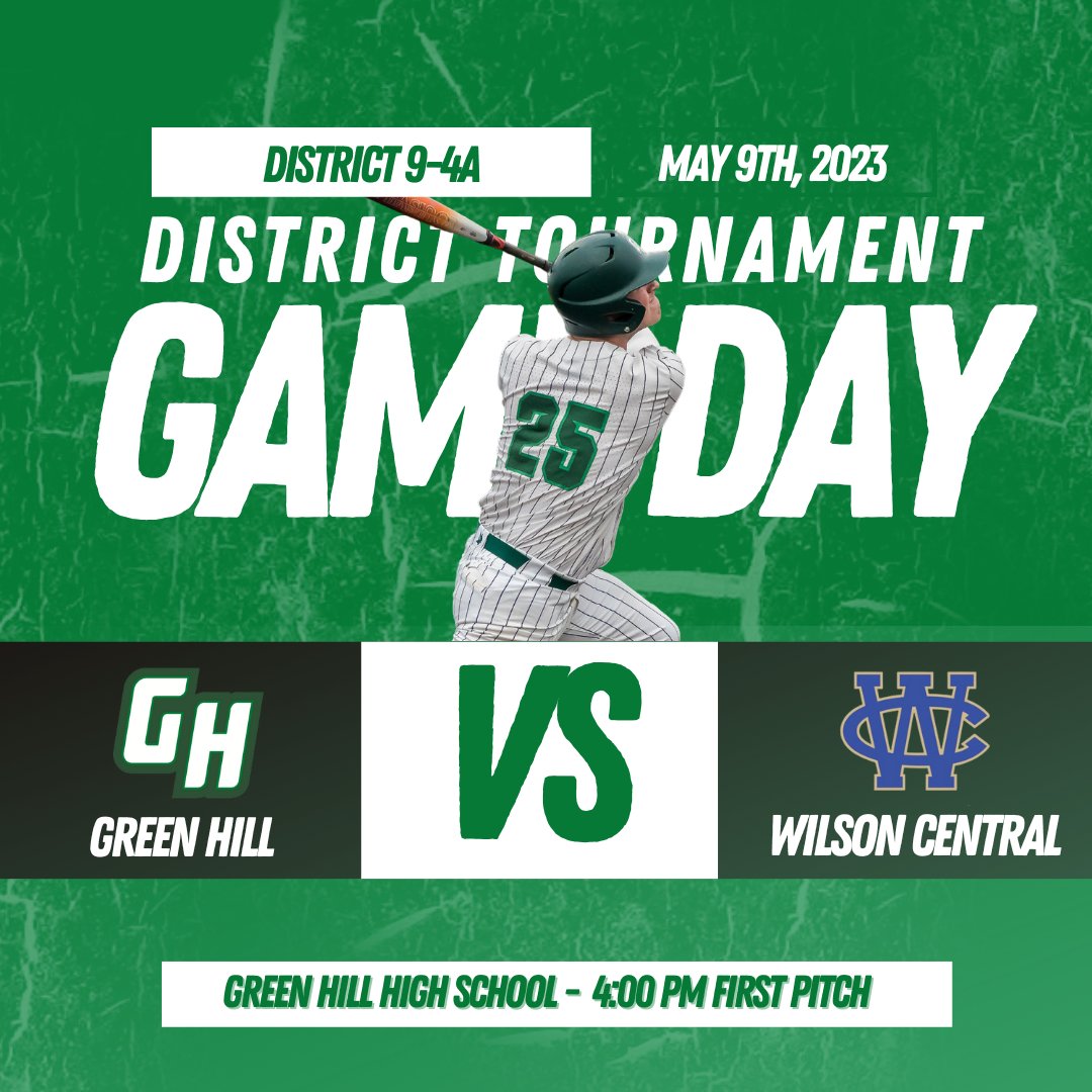 G_HillBaseball's tweet photo. Let's try this again💪

District 9-4A elimination game between us and Wilson Central today @ 4. Winner moves on to the championship tonight @ 7. Come out and support the Hawks!

🆚 @Baseball_WCHS 
🎟️ https://t.co/8PxHgULZdx https://t.co/7KcOHcDJjz