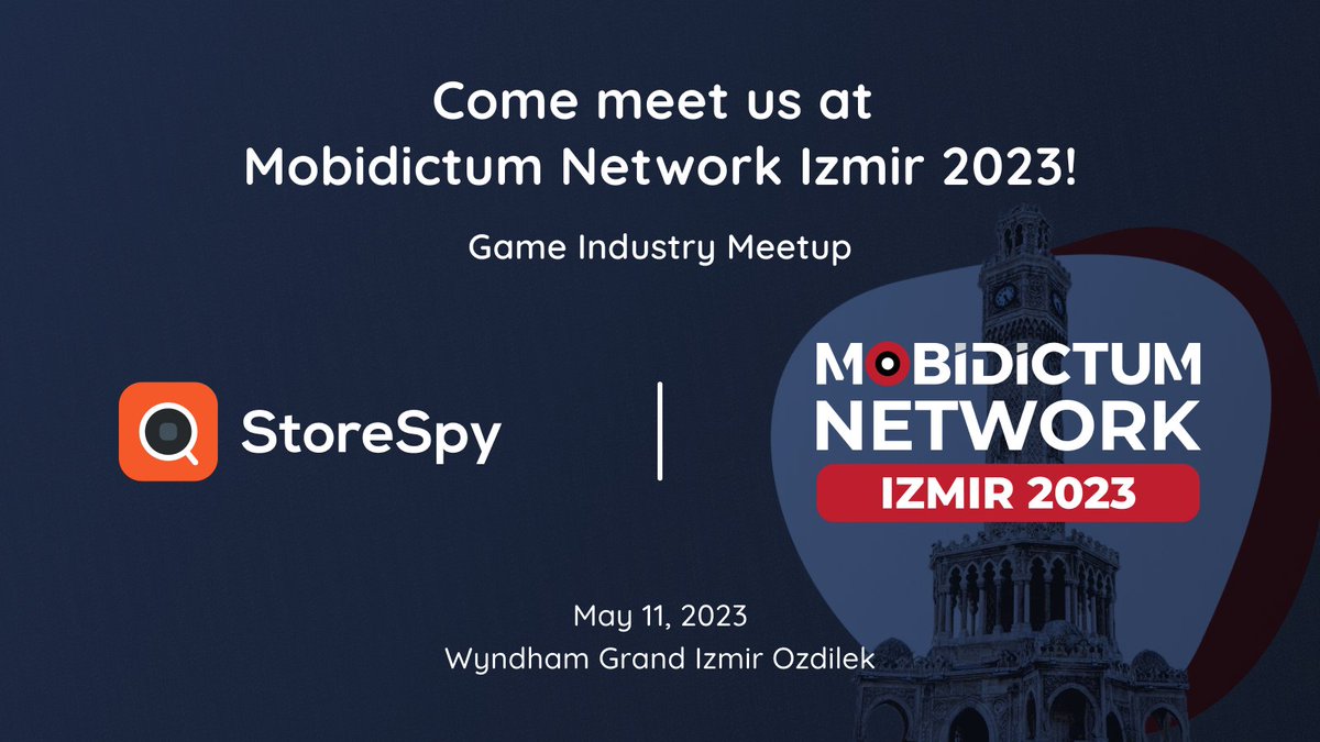 storespynet's tweet photo. We are thrilled to announce that we will participate in the upcoming @mobidictum Network Event in Izmir as StoreSpy. We cordially invite you to join us at our booths, where our team will be present and eager to meet you! 

We look forward to seeing you at this remarkable event! https://t.co/m7v5EFrefs