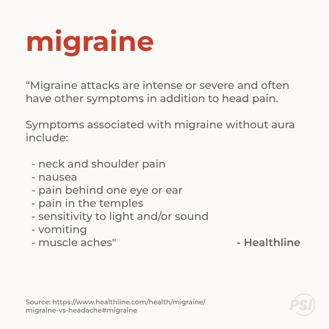 psiservice's tweet photo. Knowing the difference between a headache and migraine is crucial for proper treatment. Don’t suffer in silence, seek help if needed! https://t.co/FxwWekGfme
