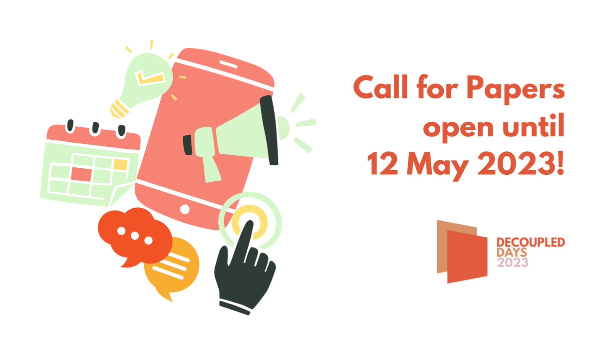 decoupleddays's tweet photo. We've extended the #DecoupledDays 2023 #CallForPapers! You've got until Friday May 12th to submit a session to the only non-profit headless content & commerce conference. This year, we're at Albuquerque on the dates of August 16 and 17, 2023 for the 7th edition of our event! https://t.co/PsJ8hMJqod