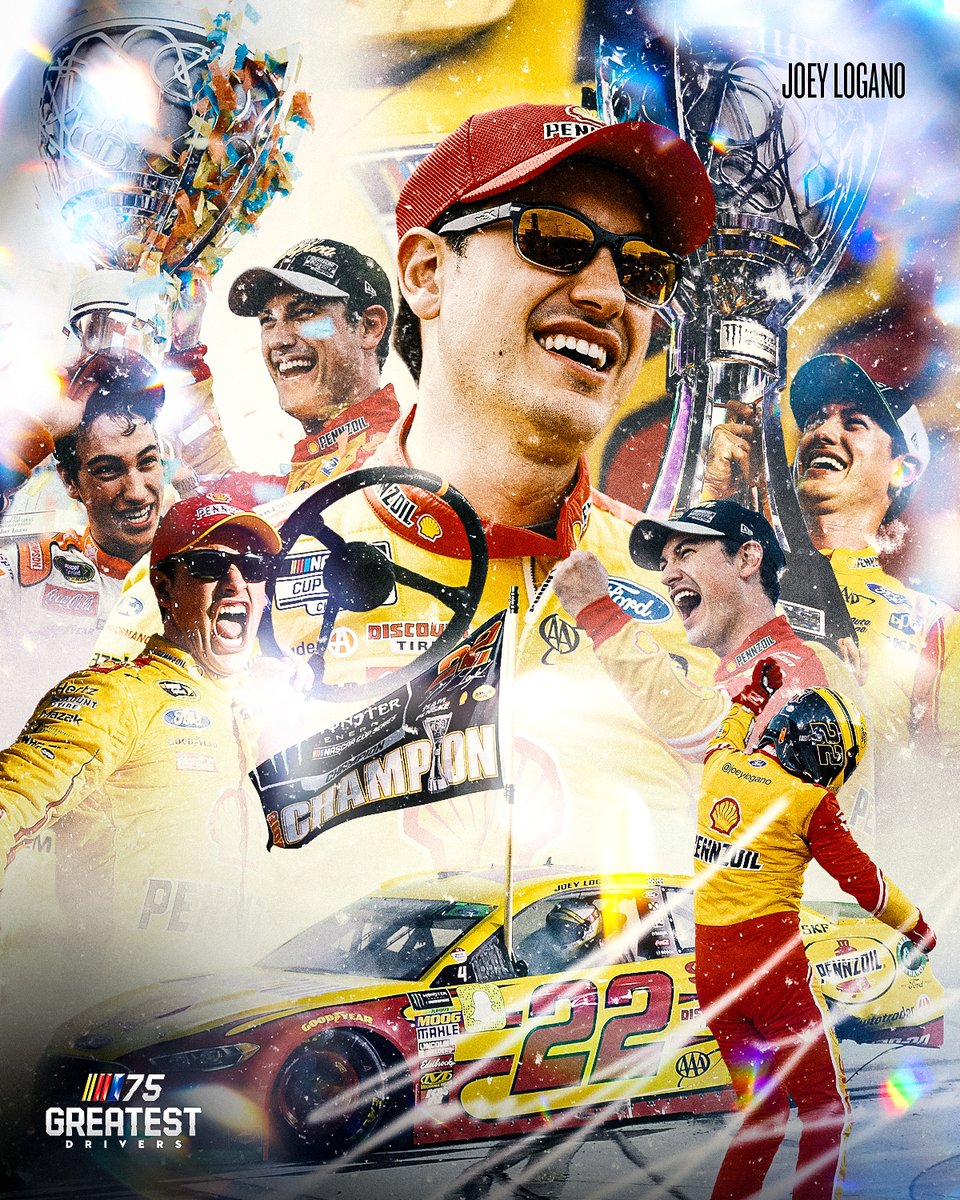 Year after year, @joeylogano continues to impress! #NASCAR75