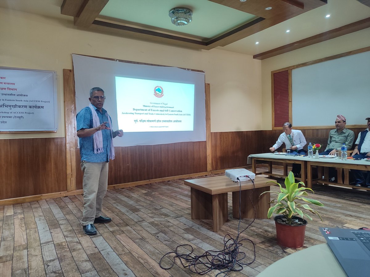 friendycalls's tweet image. Accelerating Transport and Trade Connectivity in Eastern South Asia (ACCESS) -a collaborative effort between @MOFENepal #MoPIT #MoICS and @WorldBankNepal Integrating diverse stakeholders 4 Landscape level approach to Green Resilient highway development
Workshop #LumbiniProvince