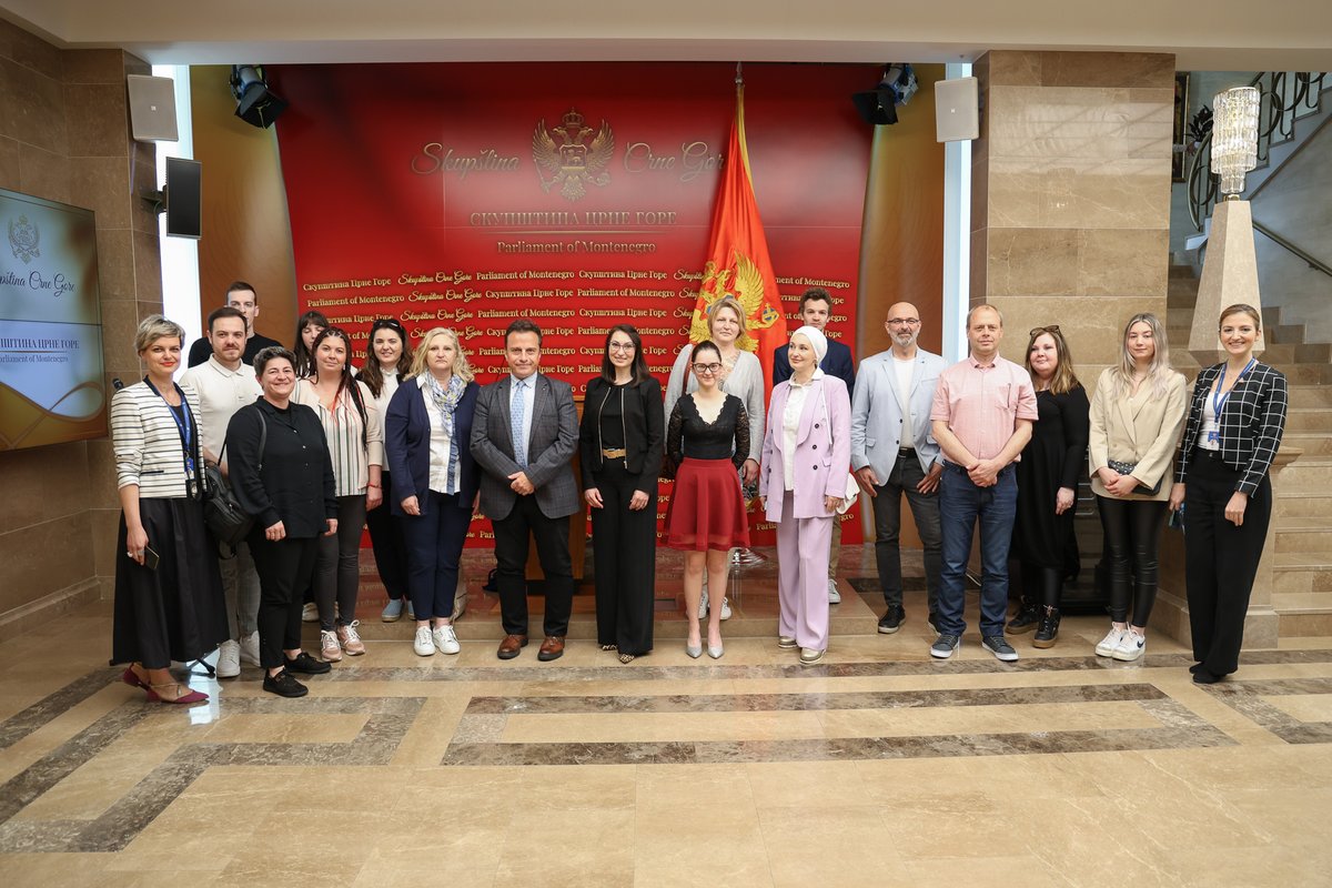 leld2040's tweet photo. Visit to the @SkupstinaCG , reception by the Secretary General Mr. @alexandarklaric and representatives of the Secretariat of the European Integration Committee. #LELD2040 https://t.co/fv3bTRCazK