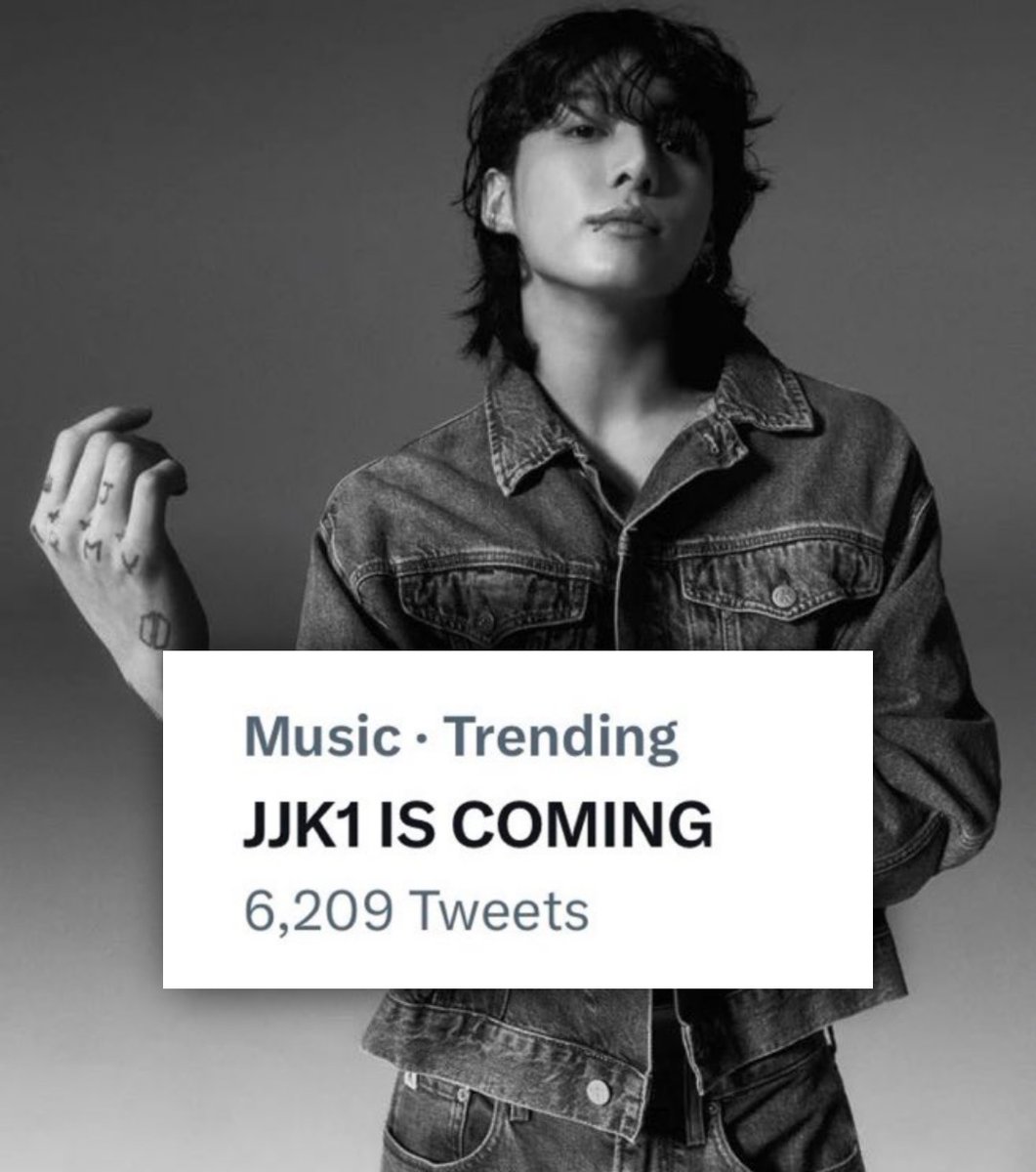 viraltakes's tweet photo. “JJK1 IS COMING” trends after Korean Media reports that BTS Jungkook is working on his debut solo album.

#jeonjungkook #jungkook #jk #bts #leftandright #dreamersbyjungkook #jjk #jjk1 #btsjungkook https://t.co/kfyuPZUNrO