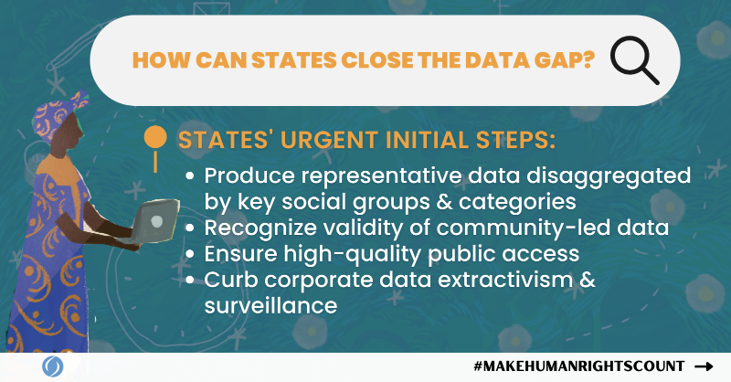 ESCRNet's tweet photo. Join us to close the #humanrights data gap and #MakeHumanRightsCount! Not sure what the data gap is or how to close it? Our upcoming Animated Video on Data and Human Rights has got you covered. Stay tuned, dropping tomorrow!

➡️In the meantime, swipe through to learn more!🧐🤔📊