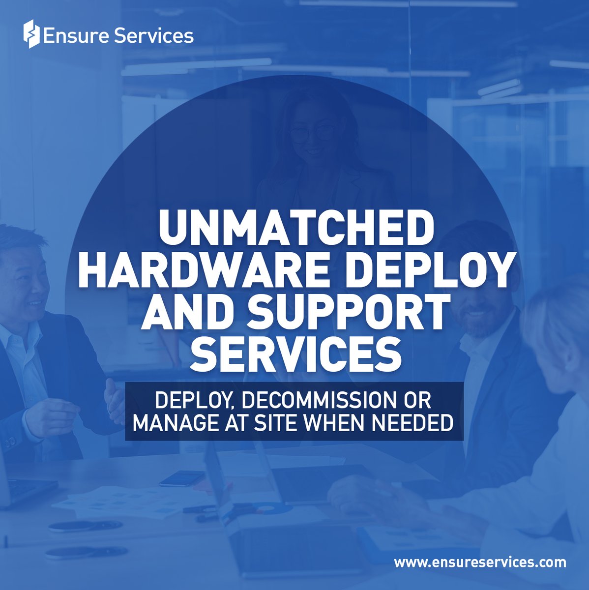 Our top-of-the-line #HardwareDeploy & #Supportservices offer optimal flexibility & convenience for deploying, decommissioning & managing #hardware assets directly at your site. Experience seamless #enterprisesolutions with #EnsureServices.
#ITSolutionsProvider #ITSolutionsProvide