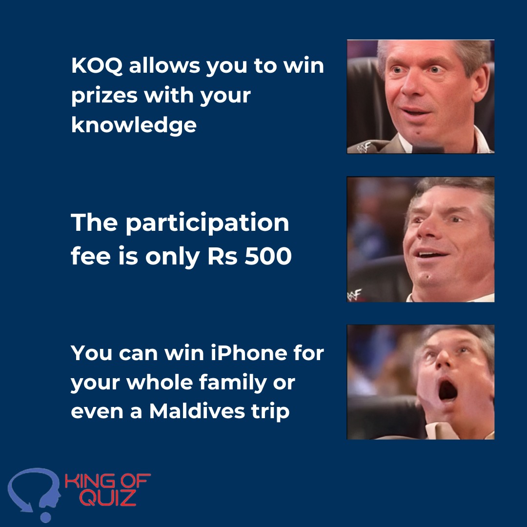 TheKingofQuiz1's tweet image. Ready to be Crowned the King of Quiz?
Join us and let&apos;s reign supreme in the world of trivia 👑 🧠
.
.
.
.
.
#KingOfQuiz #TriviaMasters #BrainPower