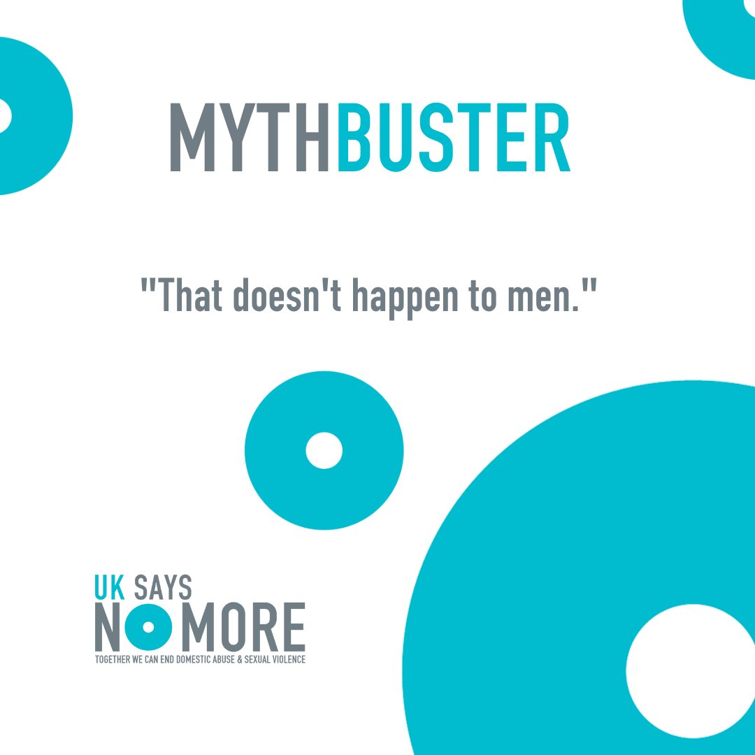 An estimated 699,000 men experienced #domesticabuse in the year ending March 2022.

It's important that we believe all victims of abuse, we respond by listening without judgement &amp; offer support by referring to specialist support services 👉🏽 bit.ly/41BtK9N

#uksaysnomore