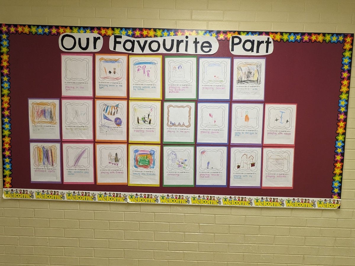 MoonstoneKindie's tweet photo. Mrs Sine &amp; Mrs. O'Donnell's class and Mrs Hewitt &amp; Mrs. Hagen's class are excited to share their favourite parts of Kindergarten with our future kindergarten students! @KellyCoxEDU https://t.co/mM5UFLCsDQ
