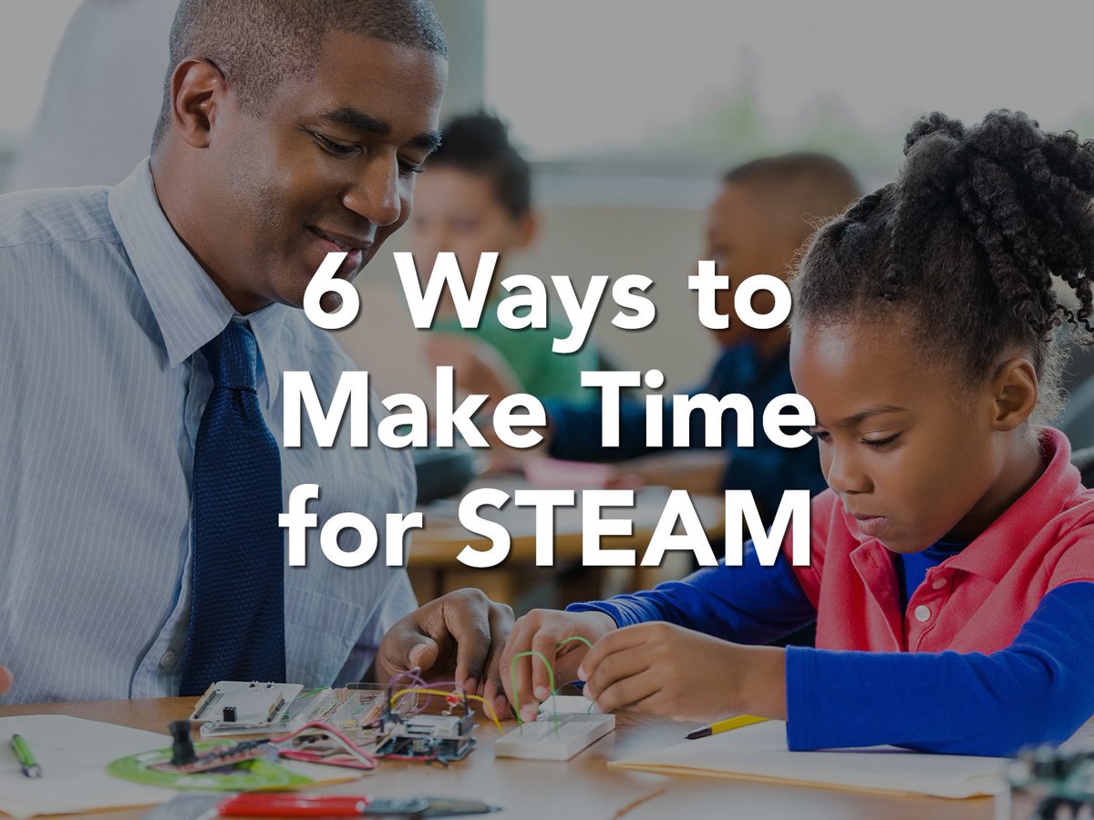 TinkRworks's tweet photo. Since #STEAM is an approach to learning and not a scripted curriculum, educators can be creative when implementing #STEAM into their teaching. Learn about 6 ways to make time for STEAM in our blog: https://t.co/gYaMwh6x5N #STEM #STEMarticle #STEMteacher #STEMeducation #MakerEd https://t.co/ZJYQfwcmur