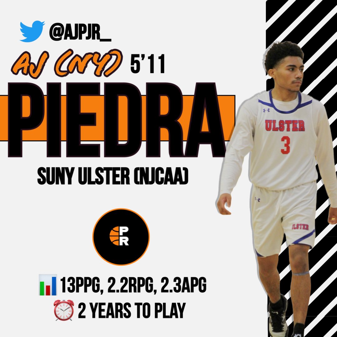 Unsigned Stud:

⭐️AJ Piedra (NY)
📍SUNY ULSTER (NY)

🔸Piedra is quite literally a threat from anywhere on the floor as a 3 level scorer. Has range far beyond the college line. Additionally, he guards his position at a high level.

🎥 m.youtube.com/watch?v=ZJSDot…