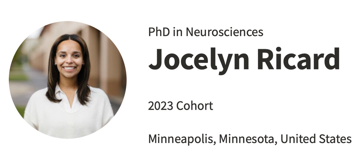 Jocelyn A. Ricard (@ricardjocelyn) on Twitter photo I’m extremely honored and humbled to be named a Knight Hennessy Scholar! I am so excited to be joining Stanford University's PhD program in Neuroscience as a <a href="/KnightHennessy/">KnightHennessy</a> and <a href="/NASEMFordFellow/">Ford Foundation Fellowship Programs</a>. Thank you to my family, mentors, community - my crew! What a dream come true! I’m extremely honored and humbled to be named a Knight Hennessy Scholar! I am so excited to be joining Stanford University's PhD program in Neuroscience as a <a href="/KnightHennessy/">KnightHennessy</a> and <a href="/NASEMFordFellow/">Ford Foundation Fellowship Programs</a>. Thank you to my family, mentors, community - my crew! What a dream come true!