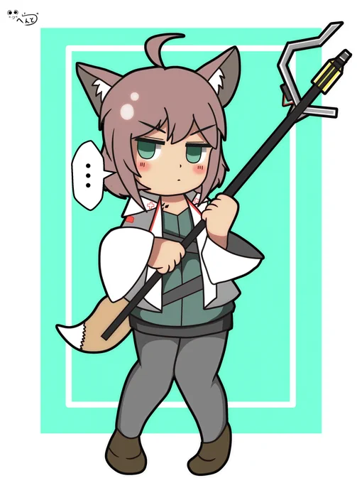 #アークナイツ版深夜の真剣お絵かき60分一本勝負 ススーロチャンはツンツンかわいい