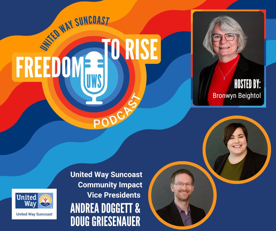 UWS Community Impact Vice Presidents Andrea Doggett & Doug Griesenauer join Chief Impact Officer & Freedom To Rise host Bronwyn Beightol for a review of the latest findings from the 2023 ALICE Report. unitedwaysuncoast.org/podcast