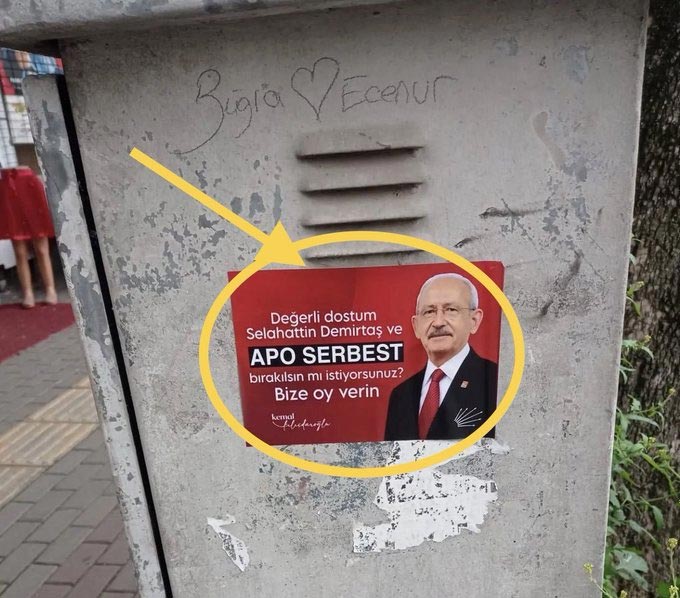 aykiri's tweet photo. Beklenen oldu! Kemal Kılıçdaroğlu'na aitmiş gibi gösterilen sahte afişler piyasaya sürüldü. https://t.co/Rv6qOYWClD