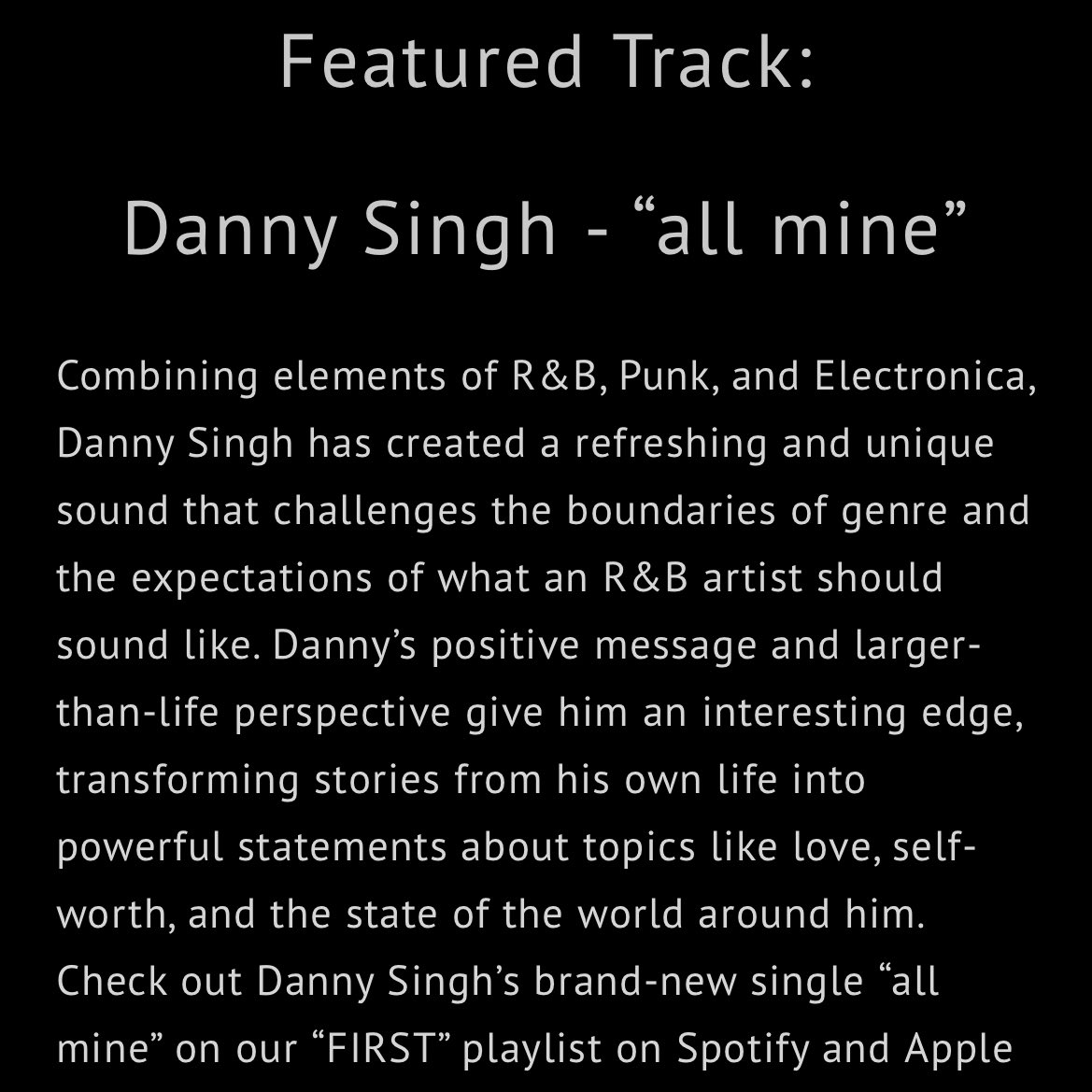 MajorStageMusic's tweet photo. Combining elements of R&amp;B, Punk, and Electronica, @dannyxsingh has created a refreshing and unique sound that challenges the boundaries of genre and the expectations of what an R&amp;B artist should sound like.

https://t.co/4V4wYjCTVl https://t.co/BX1c0hYOoM