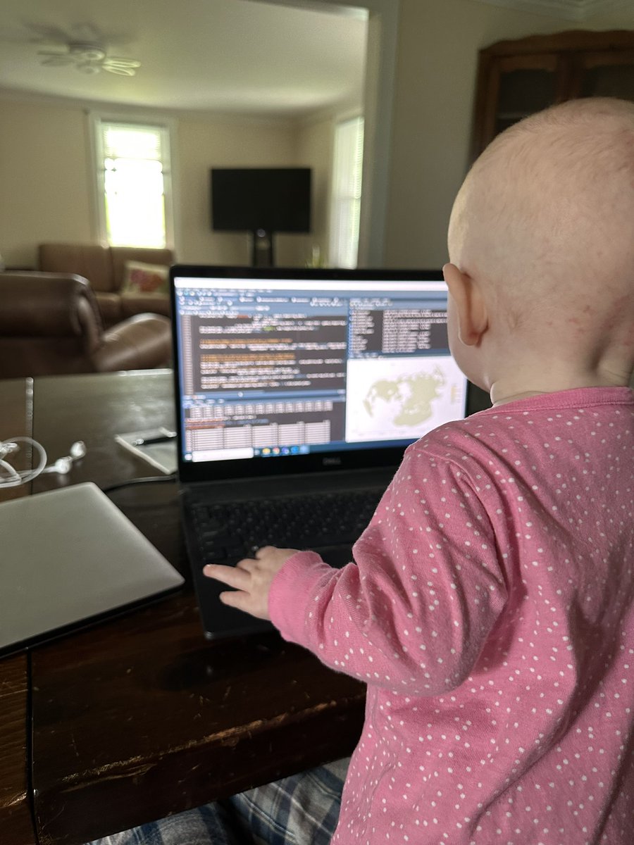Calling in backup to help code today #parenting