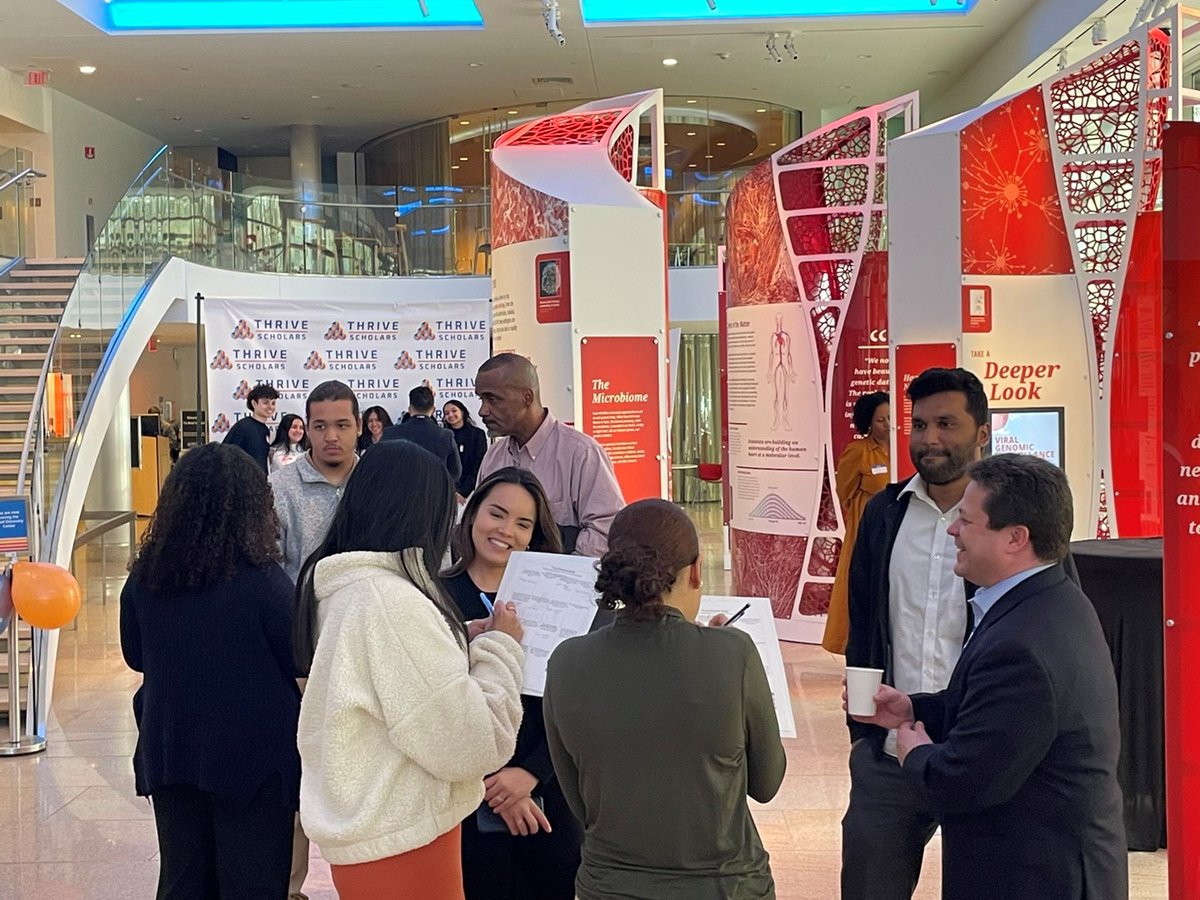 GEIConsultants's tweet photo. GEI’s Pat King and Nisheet Reddy attended @ThriveScholars' Boston Yield Event focused on showcasing the organization’s inspiring work to students newly admitted to the program.

#TeamGEI #JoinGEI #STEMcareers #diversity https://t.co/aMITbnf2q6