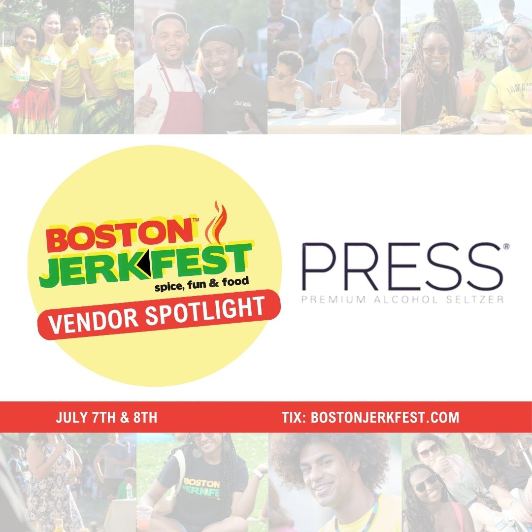 Rum & Brew Vendor Spotlight!
PRESS creates an elevated seltzer experience through unique flavor combinations. 

JerkFest tickets are live on our website! bostonjerkfest.com

#bostonjerkfest #jerkfest2023 #caribbeanfoodie #bestfoodfestival #bostonbestfoodfestival'