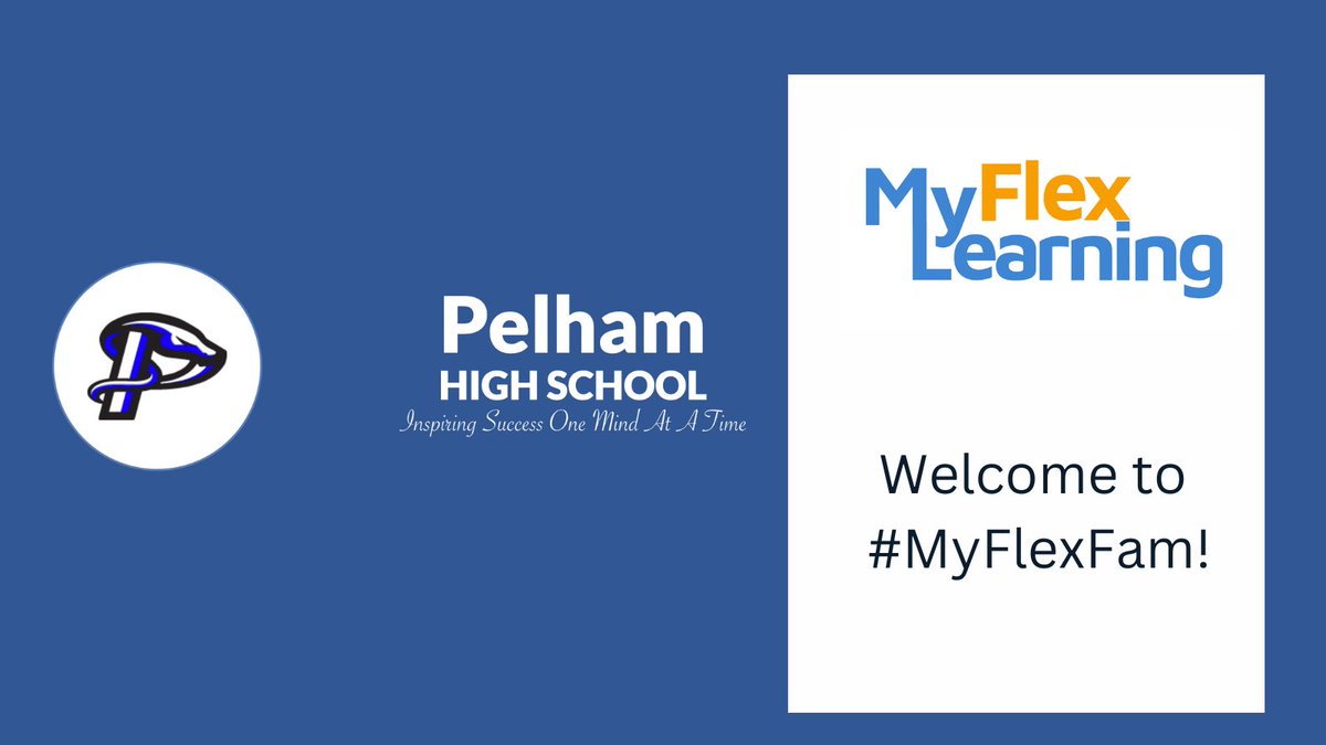 Welcome to #MyFlexFam! We love working with you!

#21stedchat #flextime #edutwitter #futureoflearning #WeLeadEd #k12 #education #edchat @PHSPelham