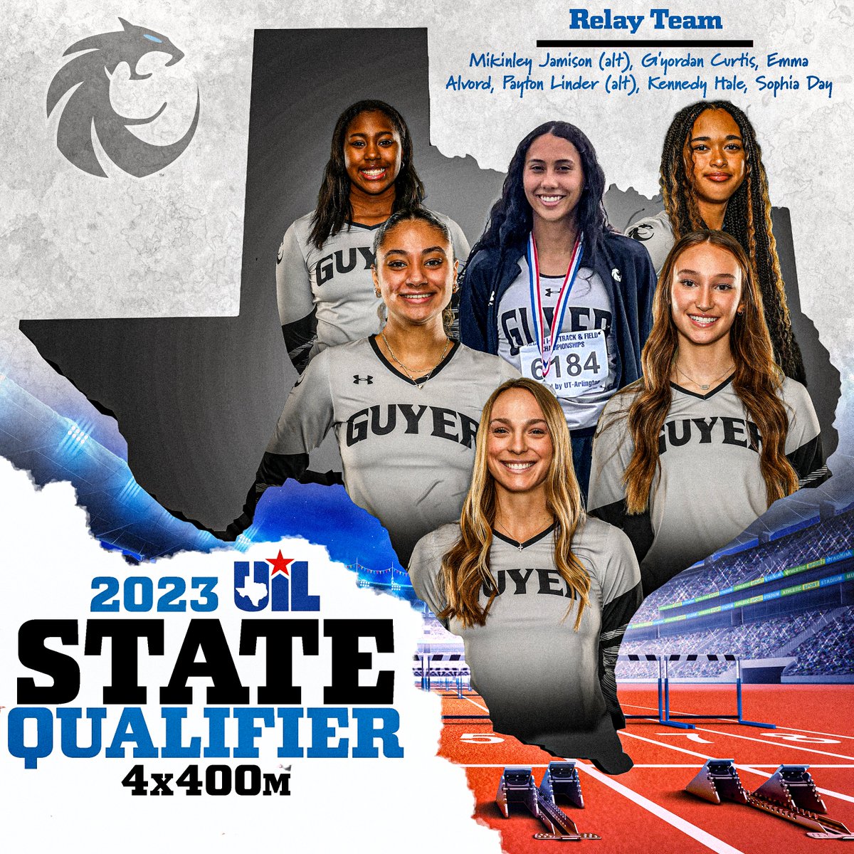 Congratulations to our State Track Qualifying Relay Team from Denton Guyer!!! Can't wait to see you run the 4x400m this Saturday!!! #UILState